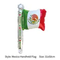 Mexico flag hand-held foil balloon for national day theme party decoration, 31x50cm - Mexico Handheld Flag Balloon