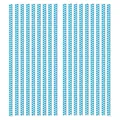 Cannucce di carta ecologiche con motivo a onde blu per feste e decorazioni di bevande festive - Cannucce per Feste con Motivo a Onde Blu (MM098) / Cannucce di Carta (25 Pezzi)