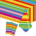 Bunte mexikanische Fiesta-Partyartikel mit lebhaften geometrischen Streifenmustern - Mexikanische Streifen (5672608252107) / 137*274cm