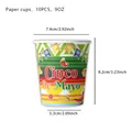 Χάρτινα ποτήρια 9oz θέμα Cinco de Mayo σετ 10 τεμαχίων με διαστάσεις ύψους 8,2 cm - Χάρτινο ποτήρι / Πακέτο 10 Τεμαχίων