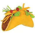Fun taco shaped novelty party hat for Mexican carnival and festival celebrations. - Mexican Taco Shaped Hat (DD0315A23-2)