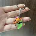 Levendige acryl sleutelhanger voor Mexicaans carnaval met een schattig sombrero-ontwerp - Maracas Groene Chili (4)
