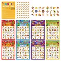 Colorful Cinco de Mayo Mexican fiesta party theme Bingo game set with cards and markers - Bingo Game Card Set (7)
