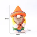 Mexikanische Karnevals-Gnom-Plüschpuppe mit Sombrero und Gitarre, Variante mit 20 cm Höhe - Männlicher Stil (Mit Gitarre)