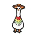 Spilla creativa in smalto con oca bianca e sombrero messicano per zaino e giacca - Mantello Oca Bianca Cappello Messicano (QHXZ6248)