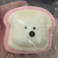 Cute West Highland Terrier dog toast squishy stress relief toy for relaxation in pink - Pink Westie Dog Toast