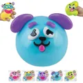 Hondengezicht squishy set, langzaam stijgend knijpspeelgoed in diverse kleuren - Blauw