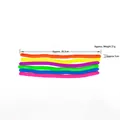 Detalles de dimensiones y peso de cuerdas elásticas de TPR: 26,5 cm de largo y 21 g - Estándar / Grande