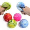 Kleurrijke squishy stressbal met marmerpatroon voor angst- en stressverlichting - Set van 12 / Gemarmerde Meelbal