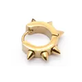 Punk-Ohrring aus vergoldetem Edelstahl mit fünf spitzen Nieten im Streetwear-Look - 1 Stück / Gold