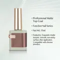 Professionelles russisches mattes Überlack-Nagelgel in eleganter Flasche - Russischer Matter Überlack