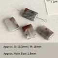 Perles en agate naturelle marbrée gris et rouge pour la création de bijoux DIY - Héliotrope (#6)