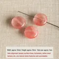 Perles en pierre naturelle rose ronde de 12mm pour la création de bijoux et bracelets - Cristal Pastèque Rond (#14)