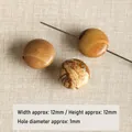 Perles rondes en jaspe naturel de 12 mm pour la fabrication de bijoux DIY - Pierre de Paysage Ronde (#15)