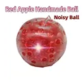 Juguete antiestrés con forma de manzana roja y superficie de gel texturizada. - Bola Ruidosa de Manzana Roja / 6cm