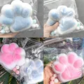 Morbido giocattolo squishy gigante a zampa di gatto rosa e blu per alleviare lo stress - [260 G] Peluche Gigante A Forma Di Zampa Di Gatto [12*12] Colore Casuale