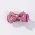 Small dusty pink grosgrain ribbon bow hair clip for girls, cute and stylish hair accessory - Dusty Rose