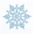 Belle décoration de flocon de neige à paillettes bleu clair pour le sapin de Noël - 10cm-0.5g / Rose bonbon