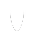 Minimalistische S925 Sterlingsilber schimmernde Halskette für Damen - Reflektierende Webkette (RHN2020) / Silber