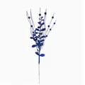 Ramo decorativo di bacche di Natale blu glitterato per decorazioni fai da te casa - Blu Zaffiro