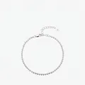 Minimalist S925 sterling silver beaded bracelet with moon bead chain design for women - Thickened Wave Chain (RHB2236)