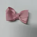 Barrette à cheveux délicate en ruban gros-grain rose macaron pour petites filles - Rose (158)