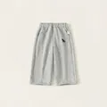 Pantalon de jogging gris pour enfant avec écusson dessin animé et taille élastique - 80 / Bas / Gris Chiné