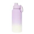 1L insulated stainless steel sports water bottle featuring a purple gradient finish - Light Purple Gradient-Sports Style