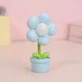 Mini luce notturna LED creativa a forma di fiore blu e supporto per telefono da tavolo - Lampada a fiore / Blu