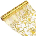 Goldfolien-Netz-Tischläufer für elegante Hochzeit- und Party-Tischdekoration - 28*300cm/38g / Gold