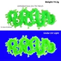 2m fluorescent green star tinsel garland for birthday party and Christmas decoration - Fluorescent Macaron Green Star Garland