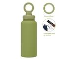 1L Olive Green Stainless Steel Insulated Water Bottle with Magnetic Phone Mount SKU - 1 L / Matcha Green