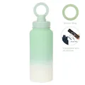 1L mint green gradient stainless steel insulated bottle with magnetic phone holder - 1 L / Light Green Gradient (New Color)