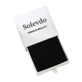 Premium white drawer-style brooch gift box with black velvet interior jewelry holder - Gift Box / White