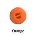 Organizador de cables circular naranja para electrodomésticos de cocina eficiente - Caja Redonda de Almacenamiento de Cables / Naranja