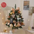 Mini albero di Natale da scrivania 45cm con cervo dorato e luci LED decorative - Stile Cervo Dorato (7111) / 45cm