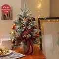 Mini albero di Natale da tavolo 45cm con decorazioni a renna di rame e pigne - Stile Cervo in Rame (XS8891) / 45cm