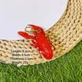 Realistische rode kreeft voedsel sleutelhanger, creatieve 3D hanger voor tassen - Simulatie pittige rivierkreeft