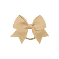 Élastique à cheveux avec nœud en ruban gros-grain kaki uni pour filles accessoires - Khaki (826)