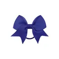Élastique à cheveux avec nœud en ruban gros-grain bleu roi, accessoire pour cheveux enfant - Bleu royal (329)