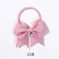Chouchou nœud en ruban gros-grain rose pour filles, élastique et accessoire de coiffure - Rose (158)