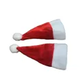Mini gorros de Papá Noel de felpa suave para botellas de vino y decoración navideña - Mini Gorro de Navidad de Terciopelo Dorado