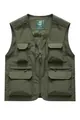 Gilet utilitaire homme vert armée respirant avec plusieurs poches pour l'extérieur - M / Hauts / Vert Militaire