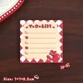 Schattig notitieblok met appelmotief en rood-witte geruite rand voor dagboek en lijsten - Zonnebril Appel (ZZ-437) / 50 Vellen