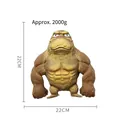 Grande giocattolo gorilla TPR riempito di sabbia per alleviare lo stress 22x22cm - Grande / Marrone