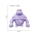 Durevole giocattolo antistress gorilla muscoloso viola con sabbia dimensioni 9cm - Piccolo / Viola