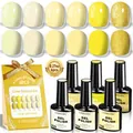6Pcs/Set / Bright Yellow