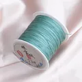 Teal 0.6mm jade thread #73 for DIY jewelry making and braiding - Cyan Green 06