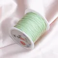 No. 73 green 0.6mm non-elastic jade thread spool for DIY jewelry weaving and beading cord - Pea Green 07