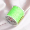 Professional neon green 0.6mm non-elastic jade thread for DIY jewelry making and knotting - Fluorescent Green 12